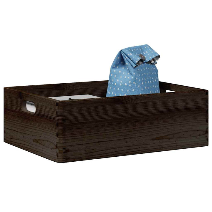 Cutie Din Lemn Cu Capac 40X30X23 Cm Din Lemn Masiv De Pin