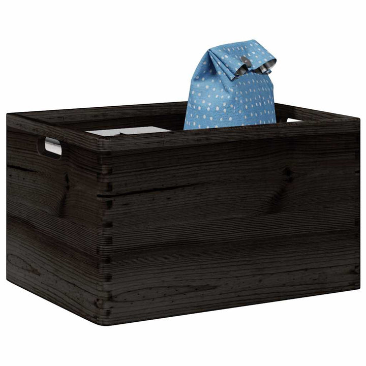 Cutie Din Lemn Cu Capac 40X30X23 Cm Din Lemn Masiv De Pin