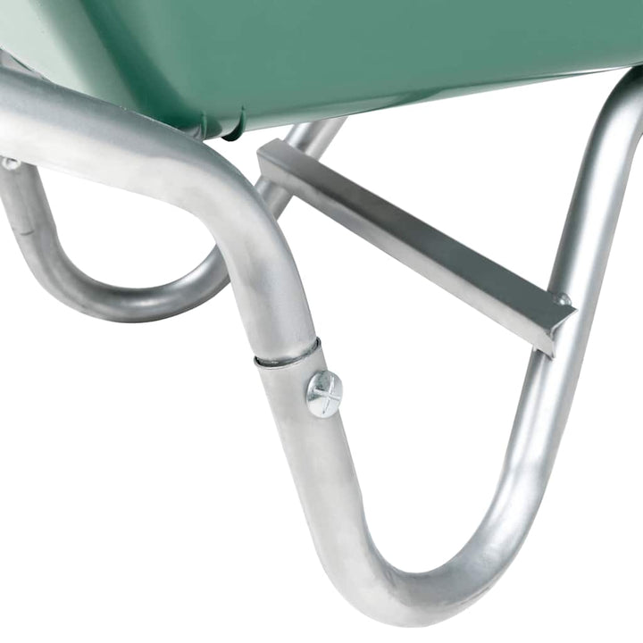 Roabă Verde 90 L 150 Kg Oțel Galvanizat Și Plastic