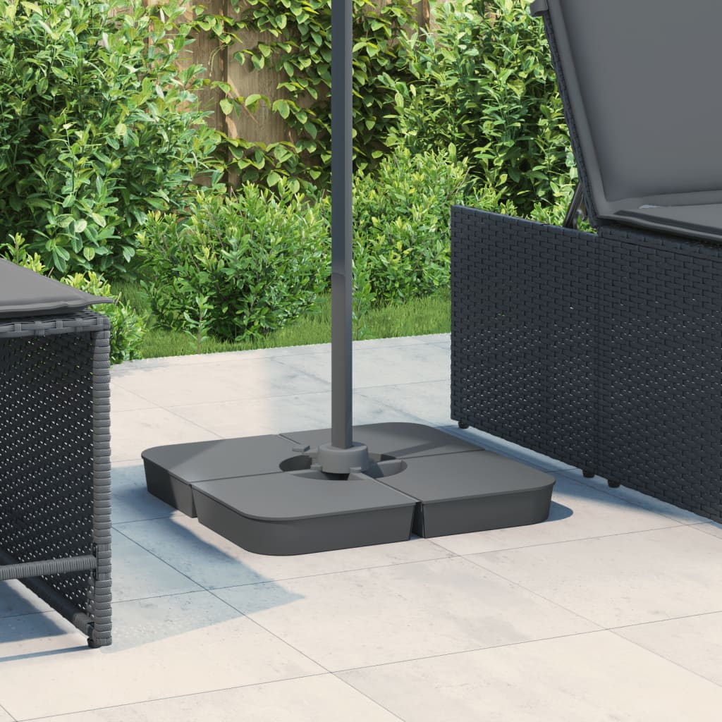 Set Bază De Umbrelă Soare 4 Piese Pentru Suport Cruce 100 Kg Pp