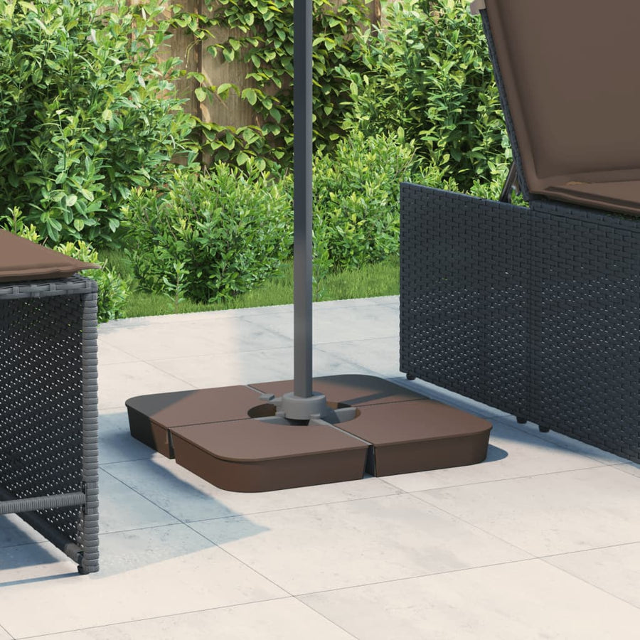 Set Bază De Umbrelă Soare 4 Piese Pentru Suport Cruce 100 Kg Pp