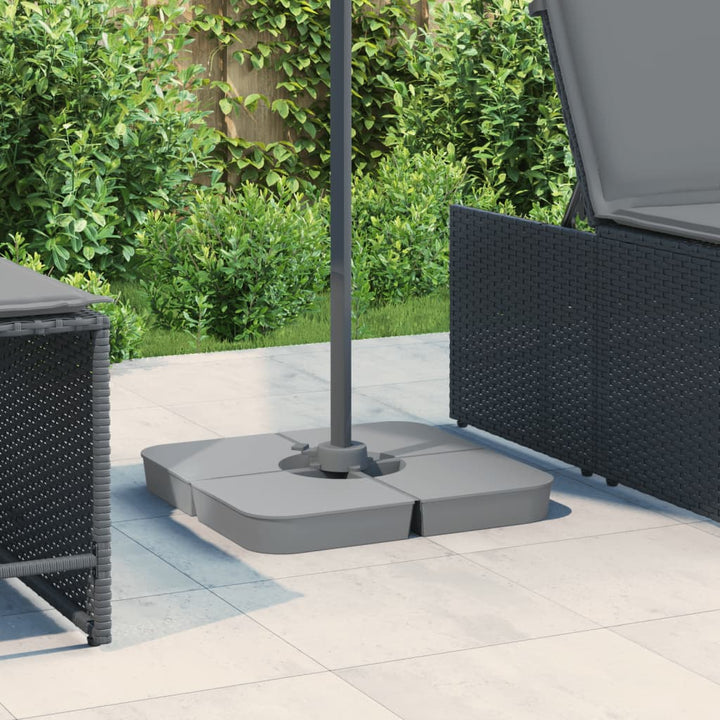 Set Bază De Umbrelă Soare 4 Piese Pentru Suport Cruce 100 Kg Pp
