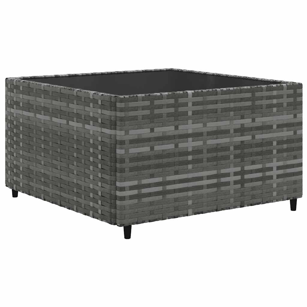 Set Mobilier De Grădină Cu Perne, 6 Piese, Gri, Poliratan