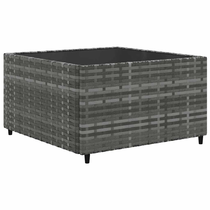 Set Mobilier De Grădină Cu Perne, 6 Piese, Gri, Poliratan