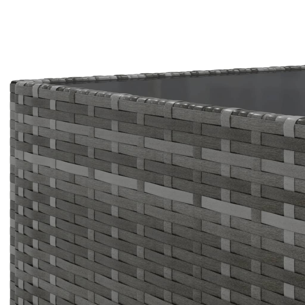Set Mobilier De Grădină Cu Perne, 6 Piese, Gri, Poliratan