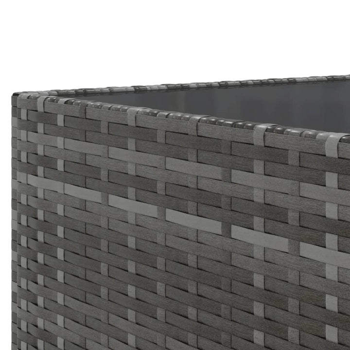 Set Mobilier De Grădină Cu Perne, 6 Piese, Gri, Poliratan
