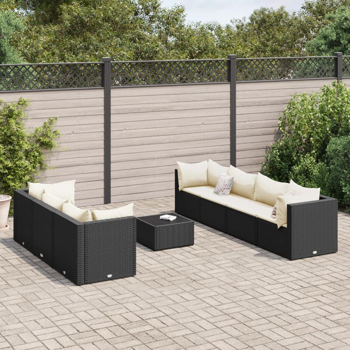 Set Mobilier De Grădină Cu Perne, 6 Piese, Gri, Poliratan