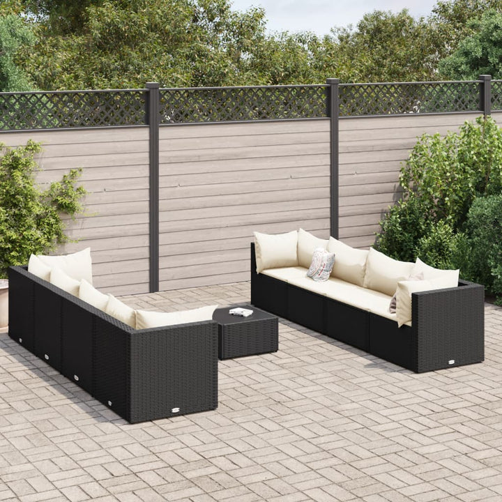 Set Mobilier De Grădină Cu Perne, 6 Piese, Gri, Poliratan