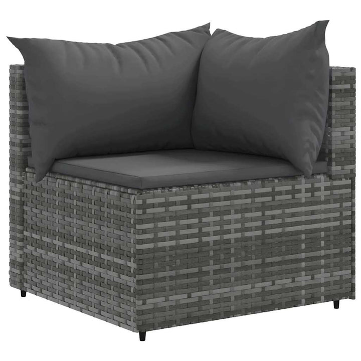 Set Mobilier De Grădină Cu Perne, 6 Piese, , Poliratan