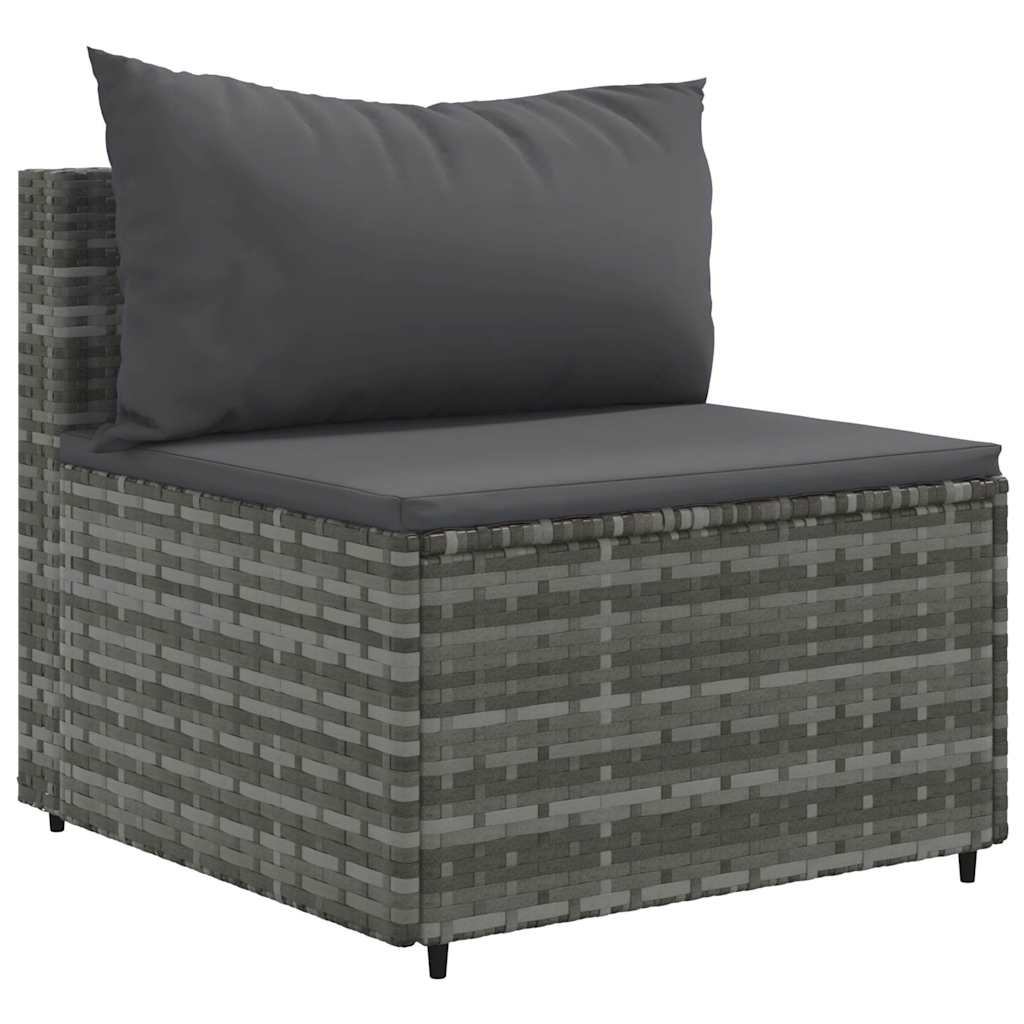 Set Mobilier De Grădină Cu Perne, 6 Piese, , Poliratan