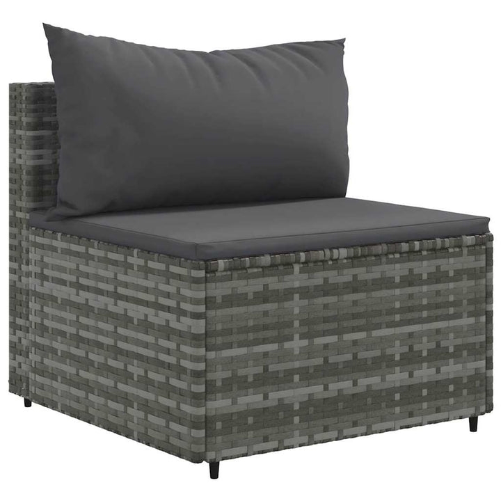 Set Mobilier De Grădină Cu Perne, 6 Piese, , Poliratan