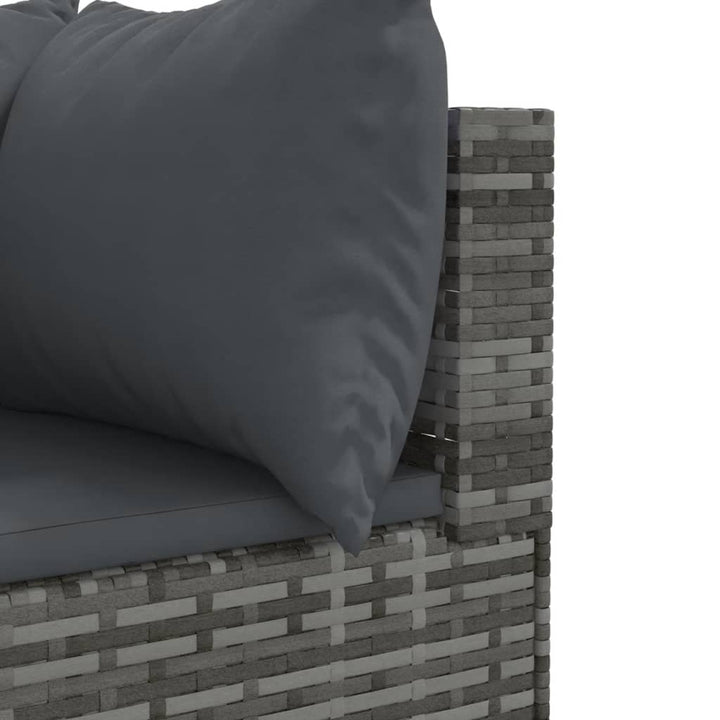 Set Mobilier De Grădină Cu Perne, 6 Piese, , Poliratan