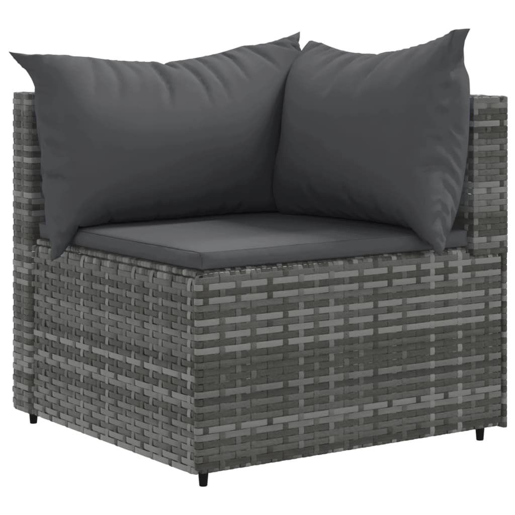 Set Mobilier De Grădină Cu Perne, 10 Piese, , Poliratan