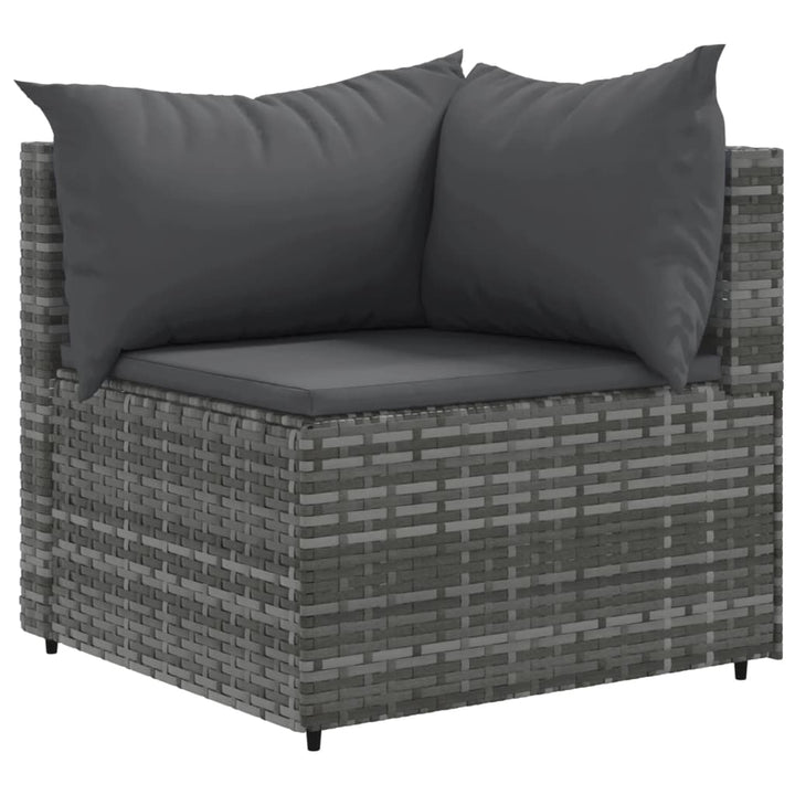 Set Mobilier De Grădină Cu Perne, 10 Piese, , Poliratan