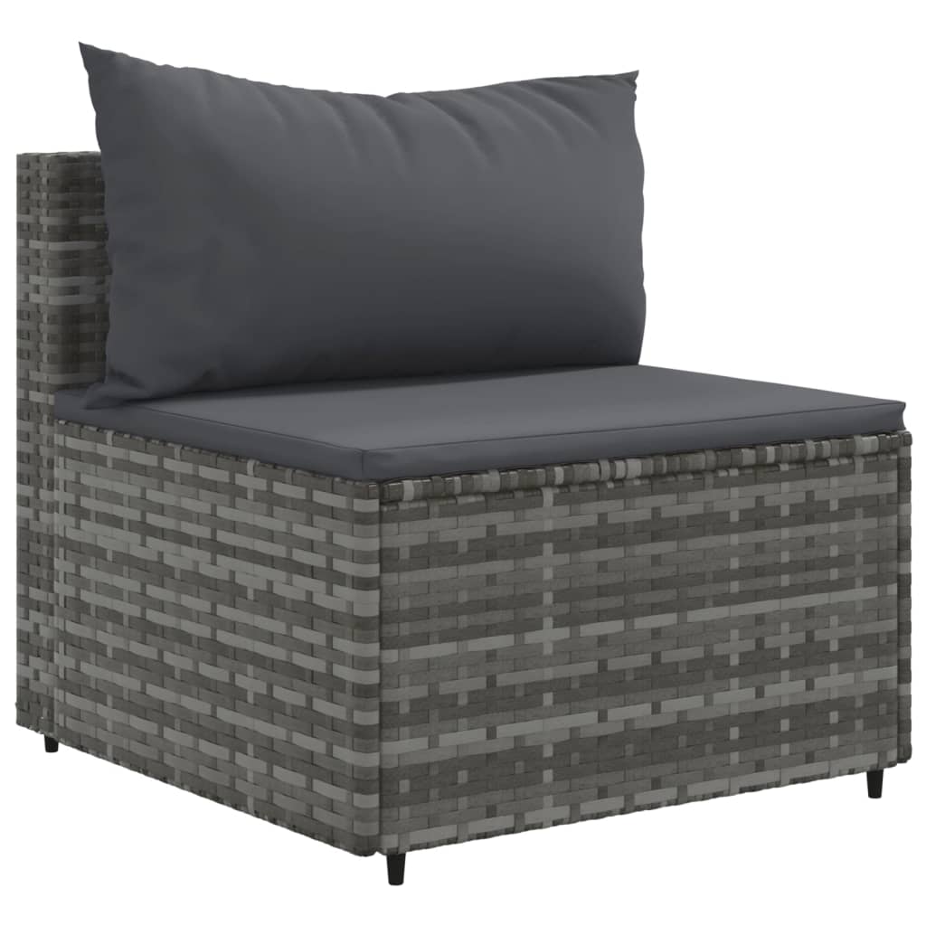 Set Mobilier De Grădină Cu Perne, 10 Piese, , Poliratan