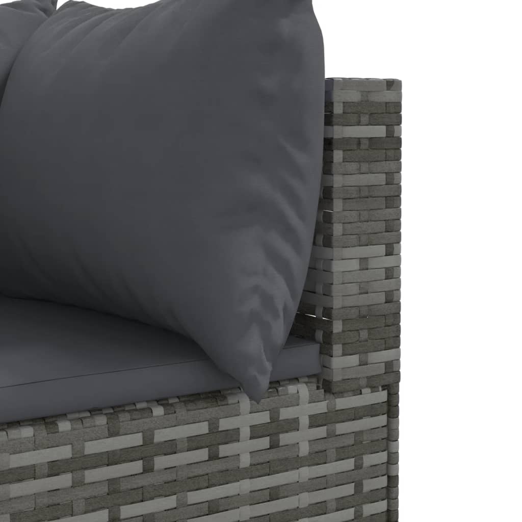Set Mobilier De Grădină Cu Perne, 10 Piese, , Poliratan