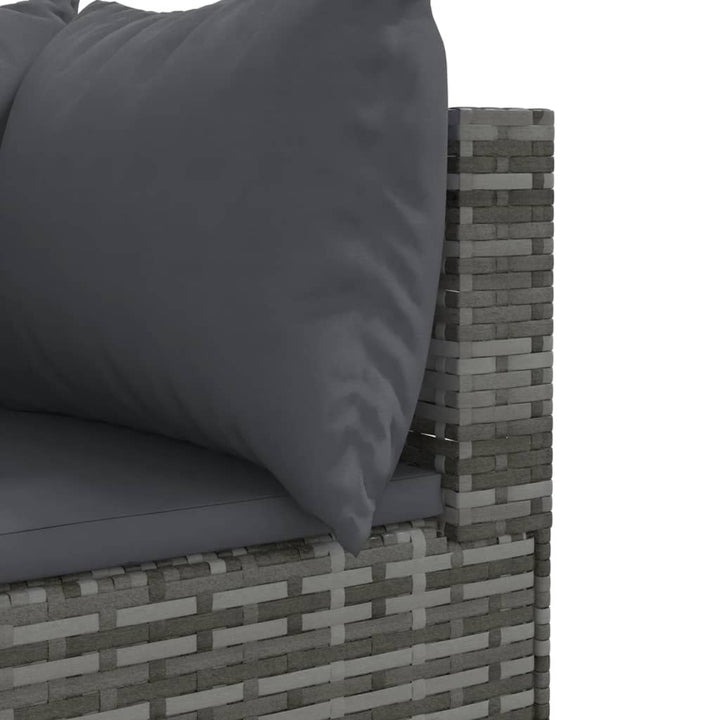 Set Mobilier De Grădină Cu Perne, 10 Piese, , Poliratan