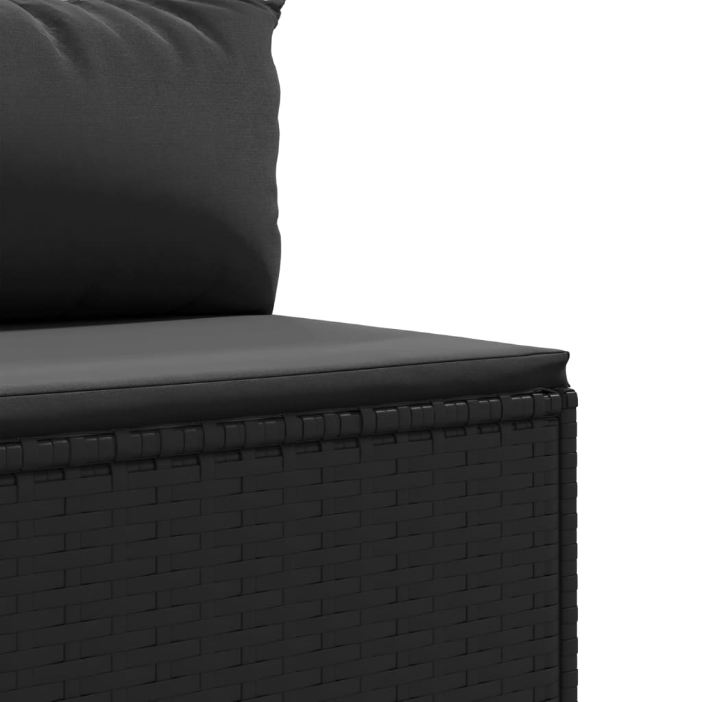 Set Canapele De Grădină Cu Perne, 11 Piese, , Poliratan