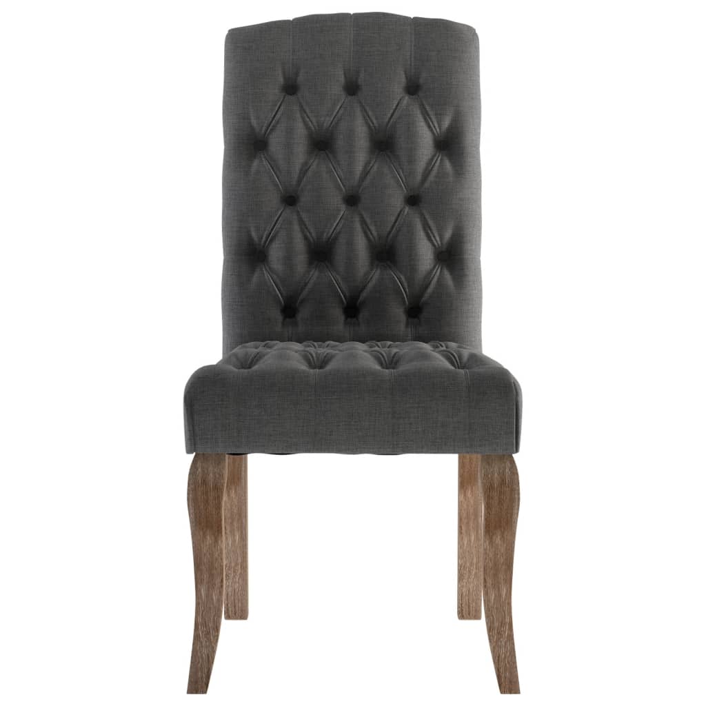 Scaune De Bucătărie, 6 Buc., , Textil Cu Aspect De Pânză