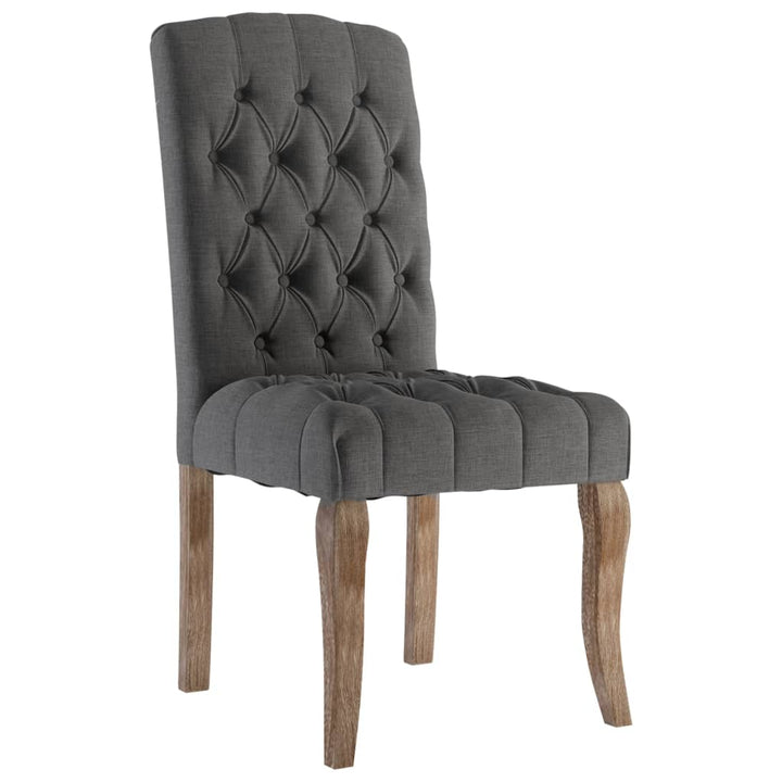 Scaune De Bucătărie, 6 Buc., , Textil Cu Aspect De Pânză