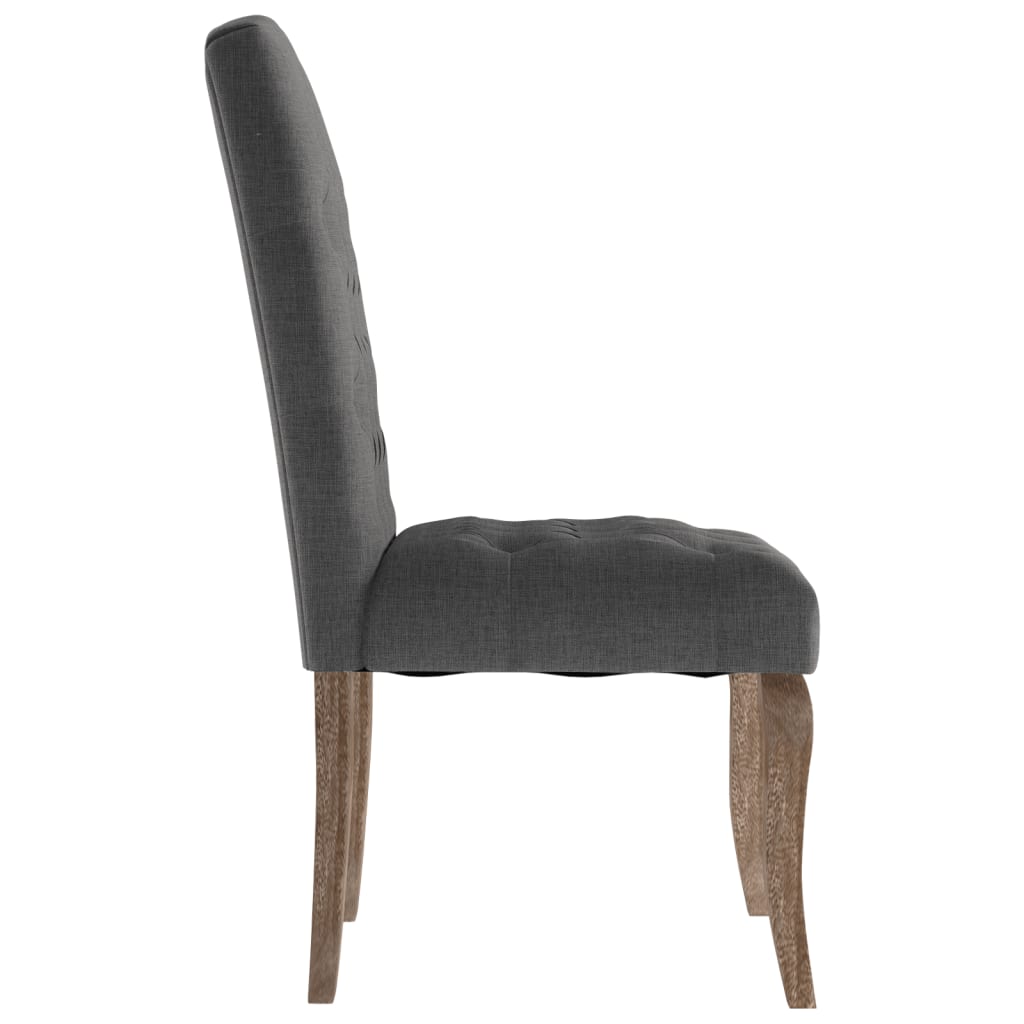 Scaune De Bucătărie, 6 Buc., , Textil Cu Aspect De Pânză