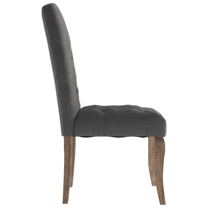 Scaune De Bucătărie, 6 Buc., , Textil Cu Aspect De Pânză