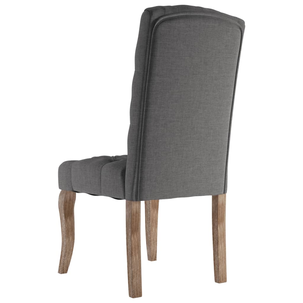 Scaune De Bucătărie, 6 Buc., , Textil Cu Aspect De Pânză