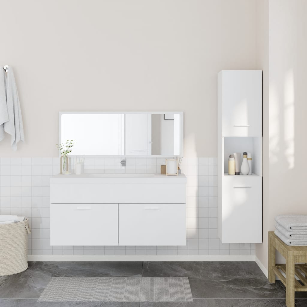Set Mobilier De Baie, 3 Piese, , Lemn Compozit