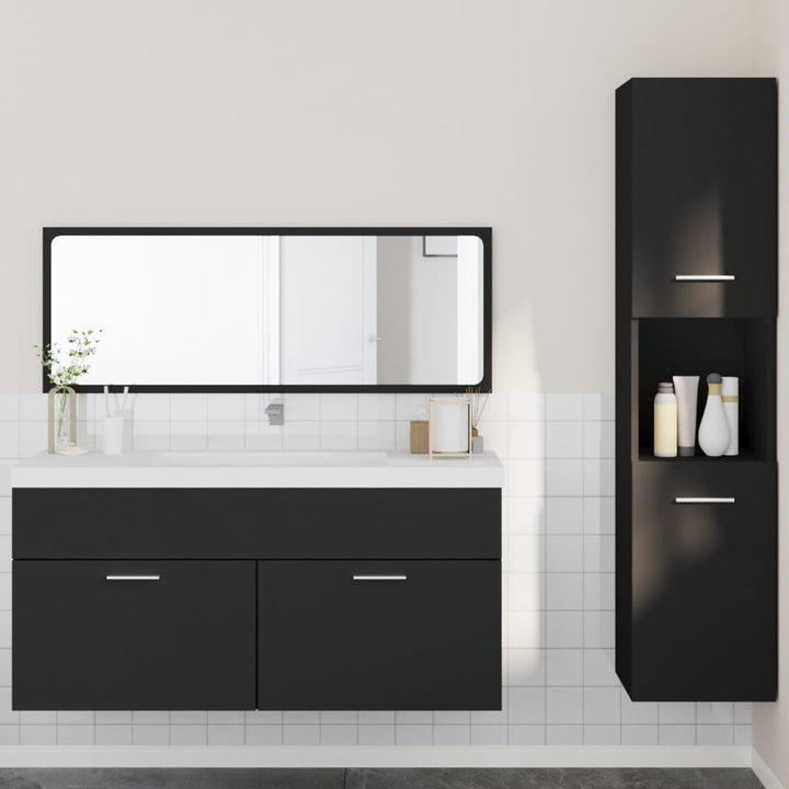 Set Mobilier De Baie, 3 Piese, , Lemn Compozit