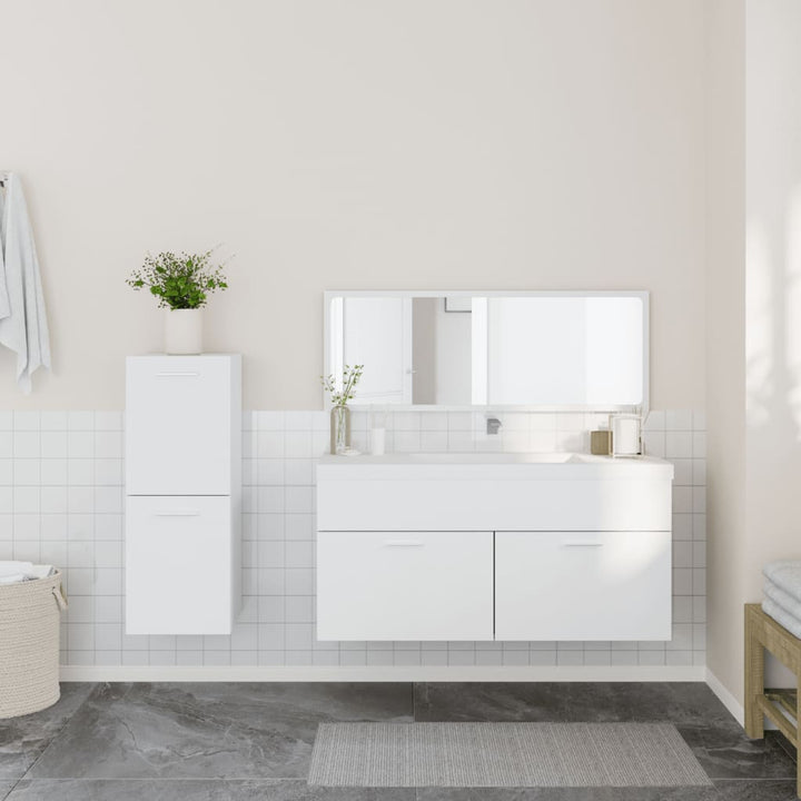 Set Mobilier De Baie, 3 Piese, , Lemn Compozit
