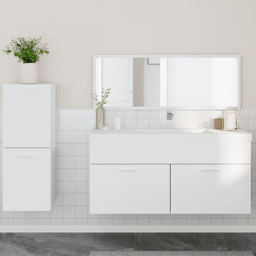 Set Mobilier De Baie, 3 Piese, , Lemn Compozit