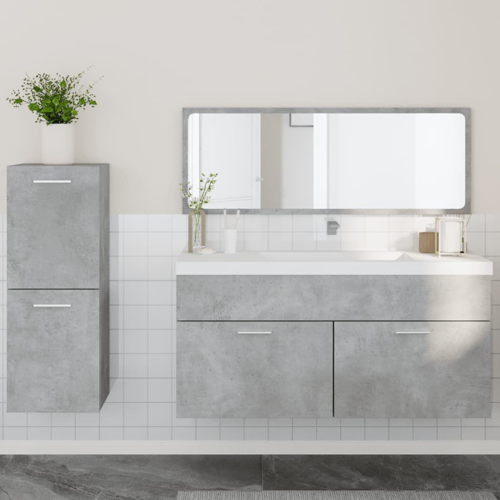 Set Mobilier De Baie, 3 Piese, , Lemn Compozit