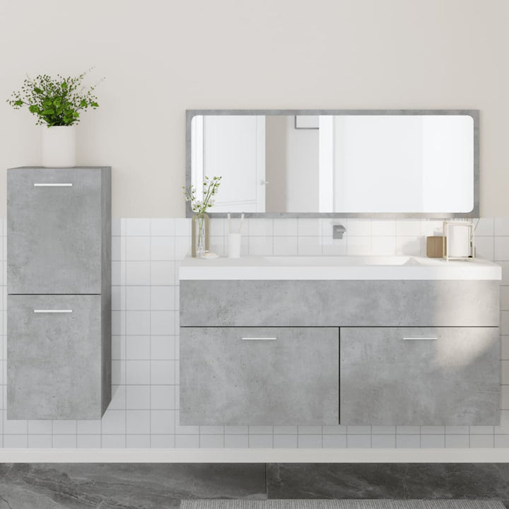 Set Mobilier De Baie, 3 Piese, , Lemn Compozit