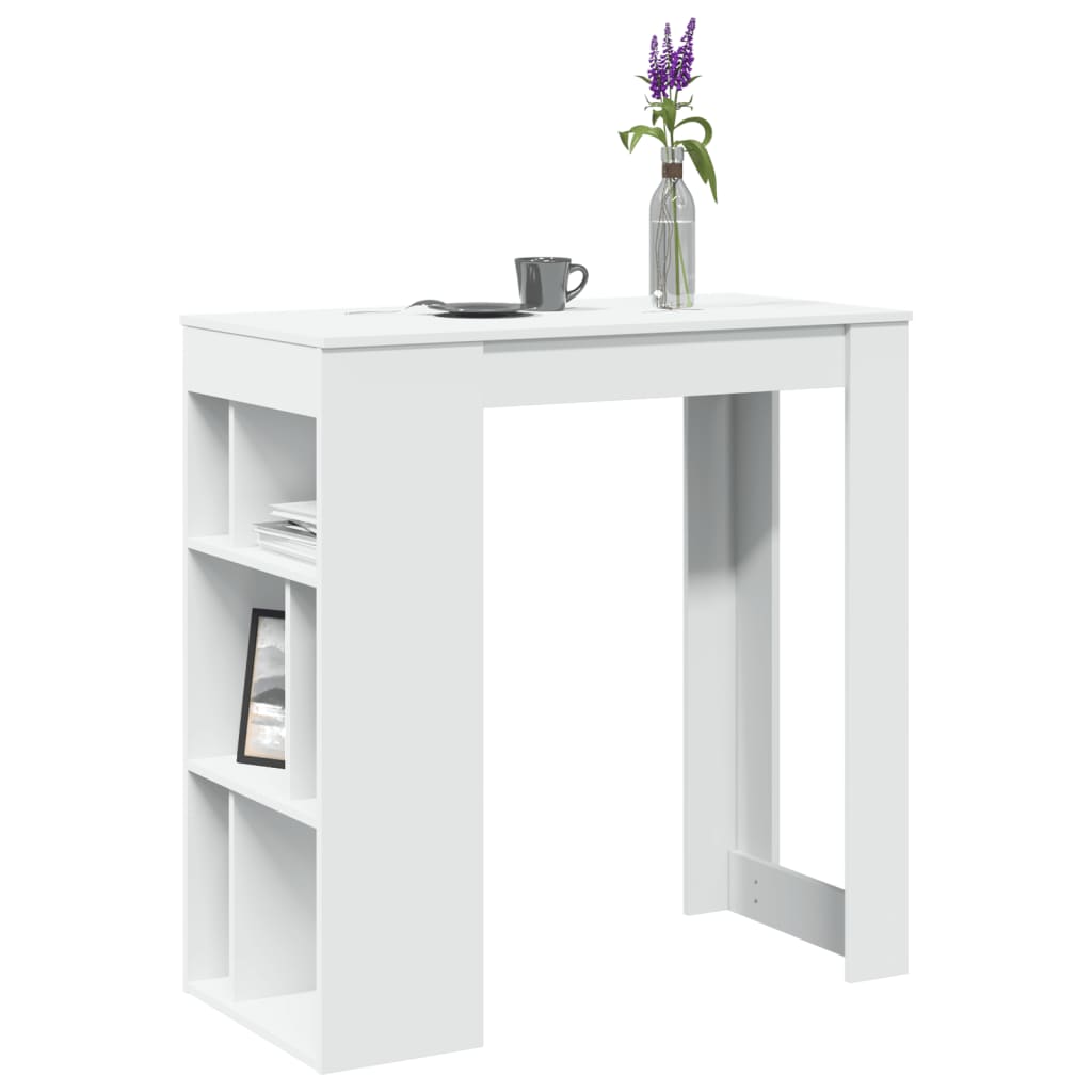 Masă De Bar Cu Rafturi, , 102X50X103,5 Cm, Lemn Prelucrat