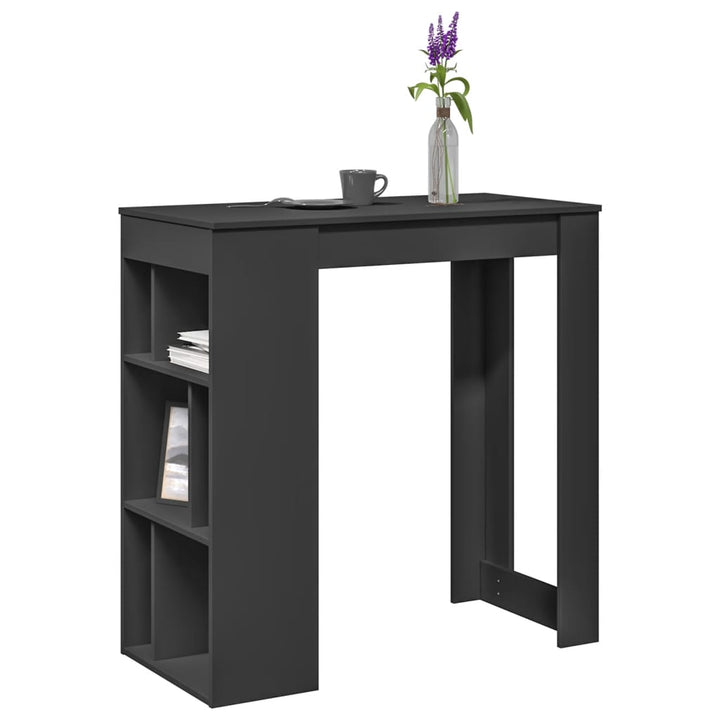Masă De Bar Cu Rafturi, , 102X50X103,5 Cm, Lemn Prelucrat