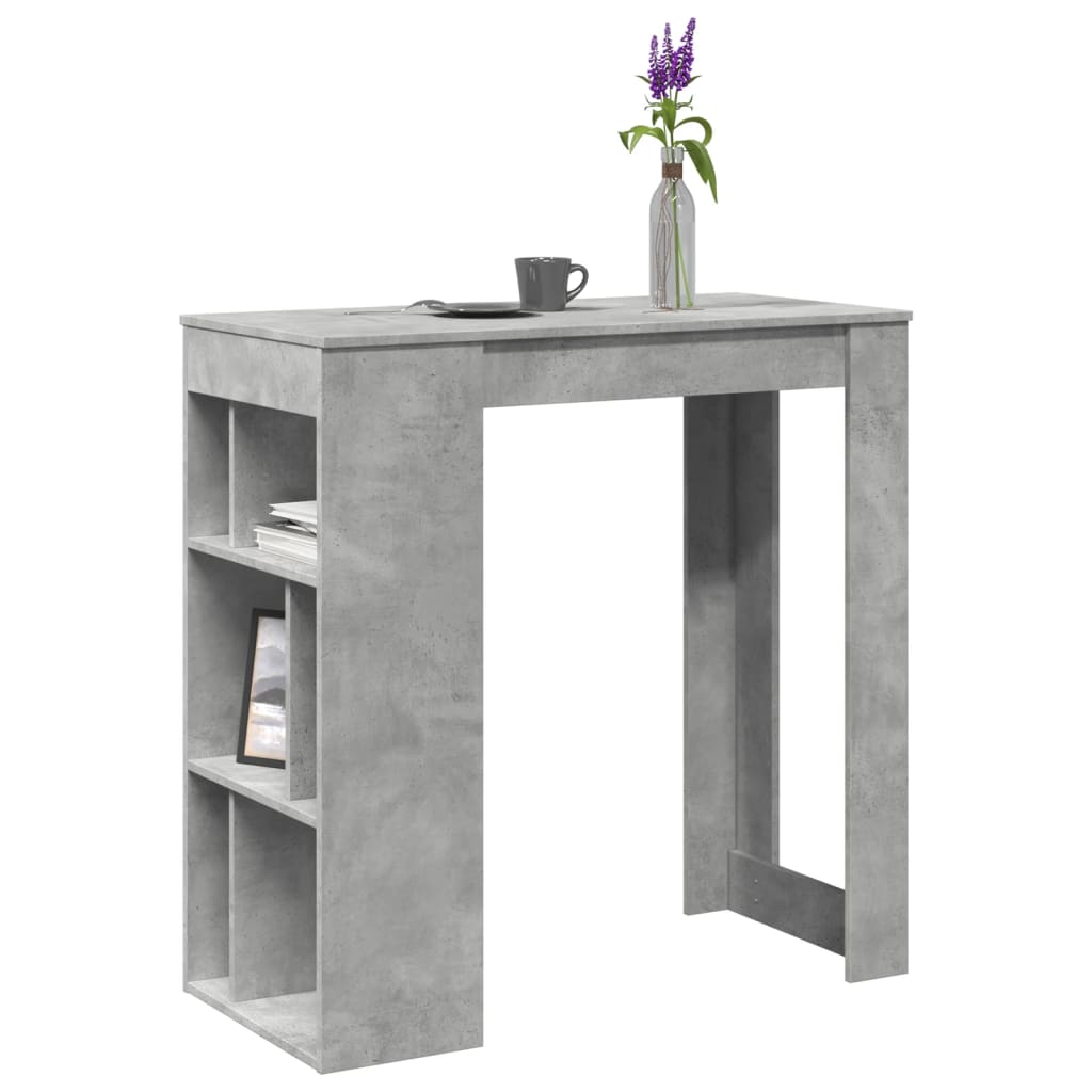 Masă De Bar Cu Rafturi, , 102X50X103,5 Cm, Lemn Prelucrat