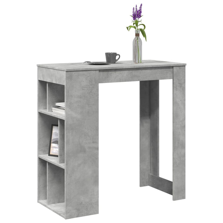 Masă De Bar Cu Rafturi, , 102X50X103,5 Cm, Lemn Prelucrat