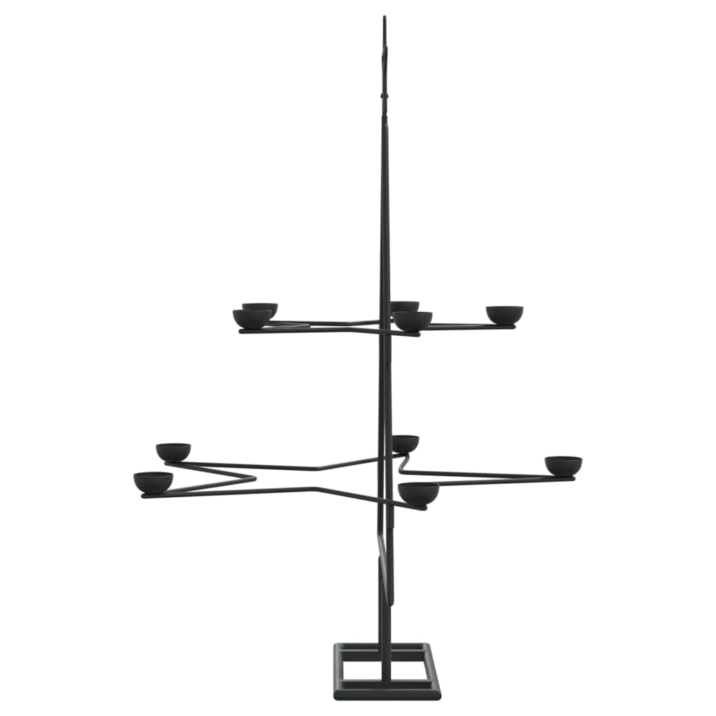Brad De Crăciun Din Metal Pentru Decor, Negru,
