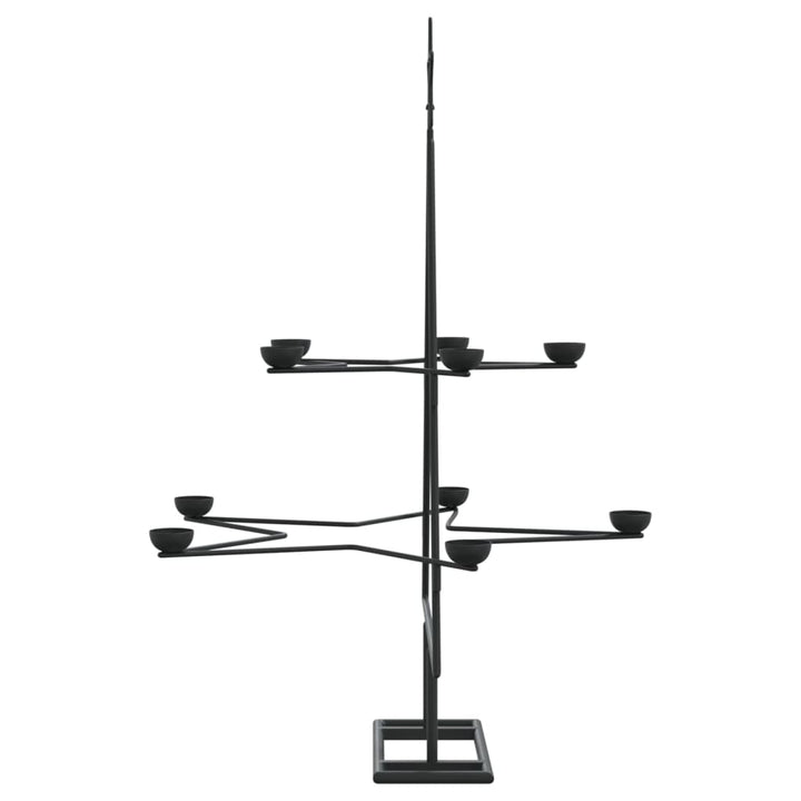 Brad De Crăciun Din Metal Pentru Decor, Negru,