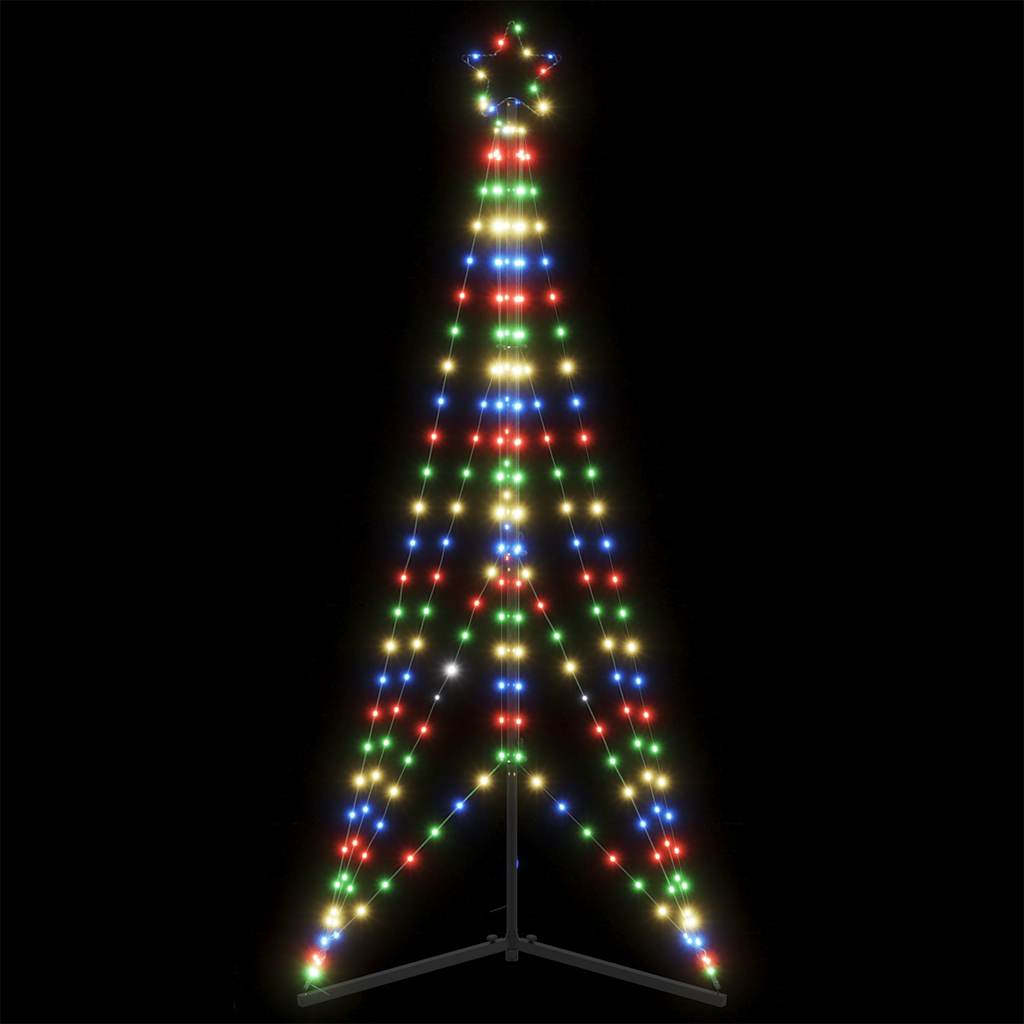 Instalație Brad De Crăciun 615 Led-Uri, Colorat, 404,5 Cm