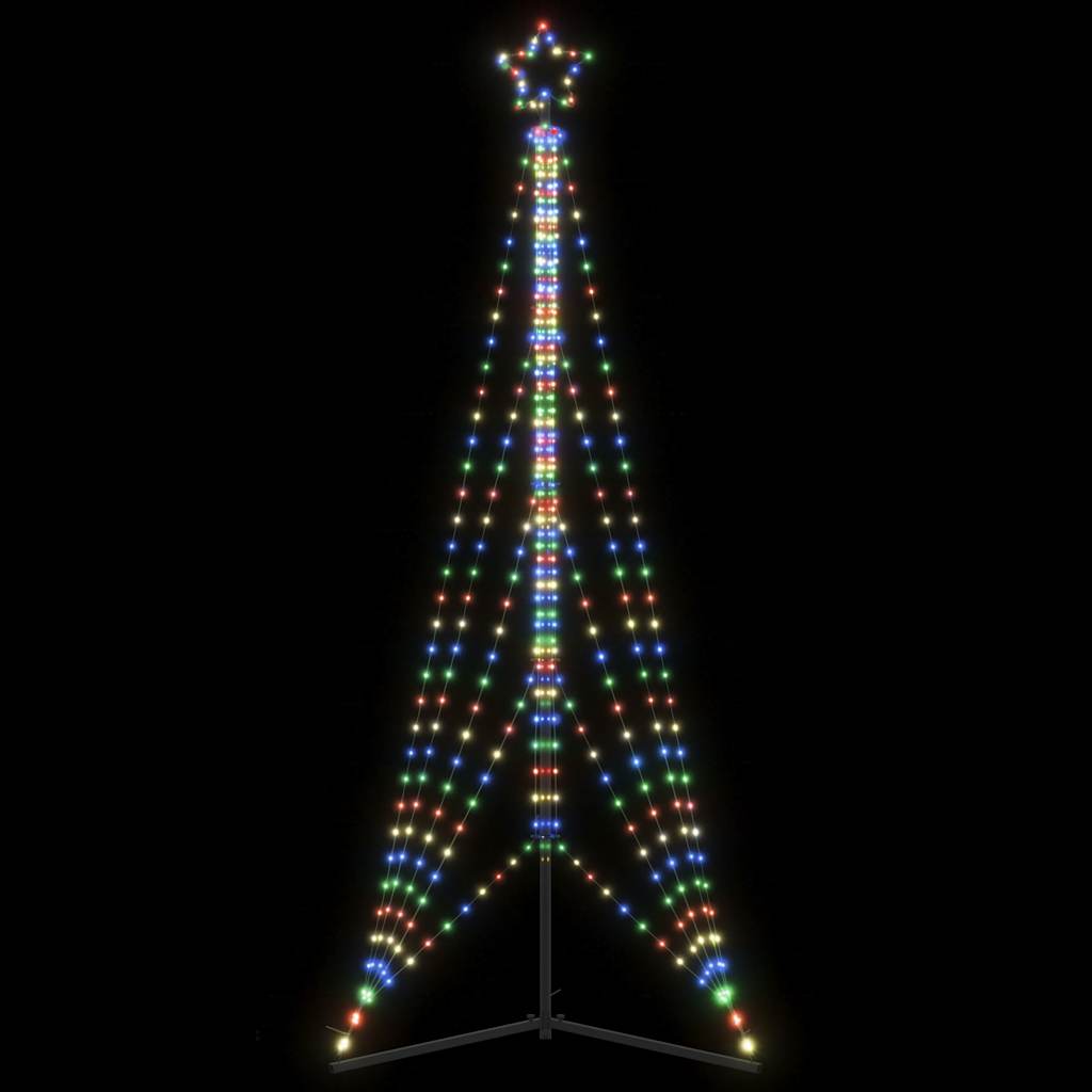 Instalație Brad De Crăciun 615 Led-Uri, Colorat, 404,5 Cm