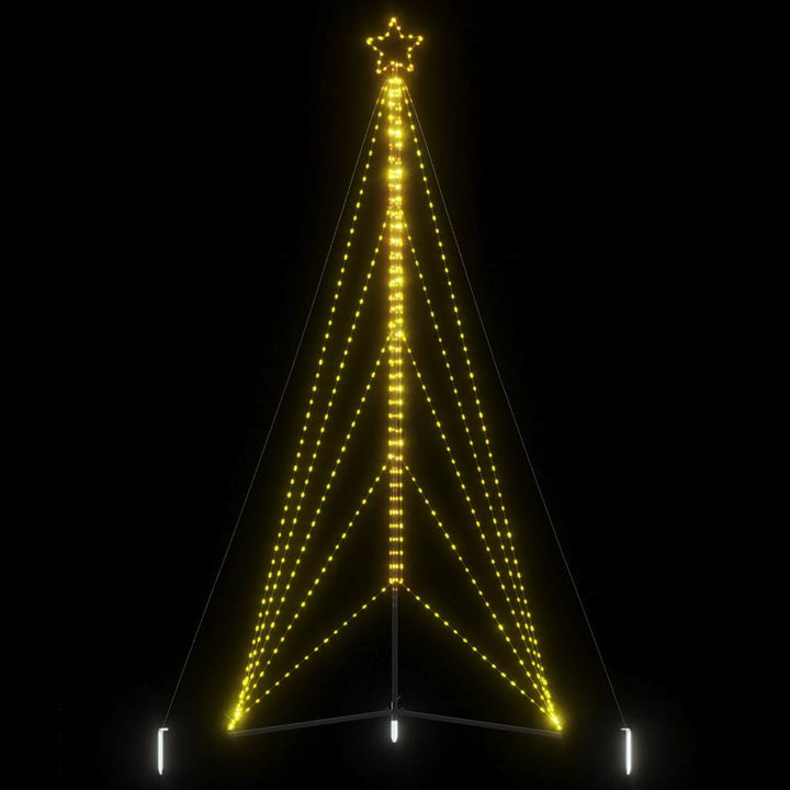 Instalație Brad De Crăciun 615 Led-Uri, Colorat, 404,5 Cm