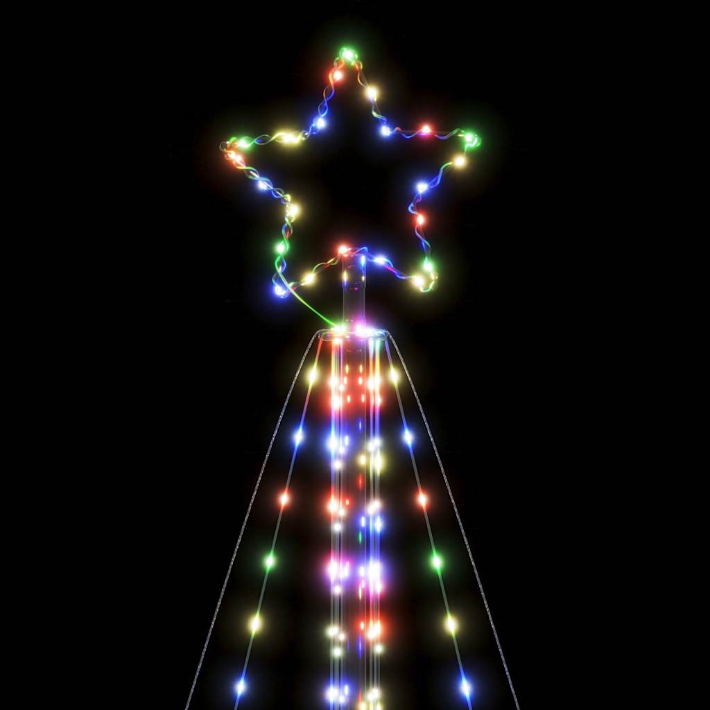 Instalație Brad De Crăciun 615 Led-Uri, Colorat, 404,5 Cm