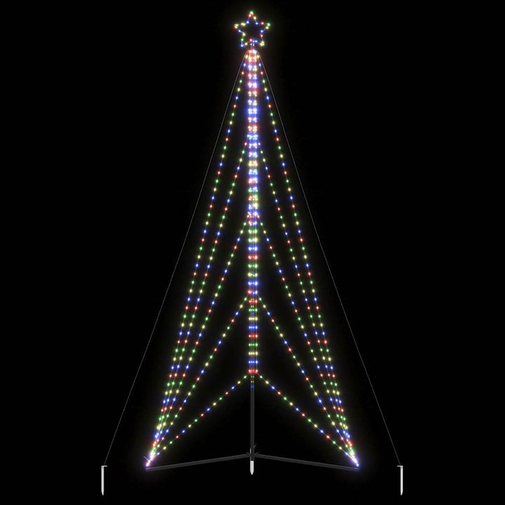 Instalație Brad De Crăciun 615 Led-Uri, Colorat, 404,5 Cm