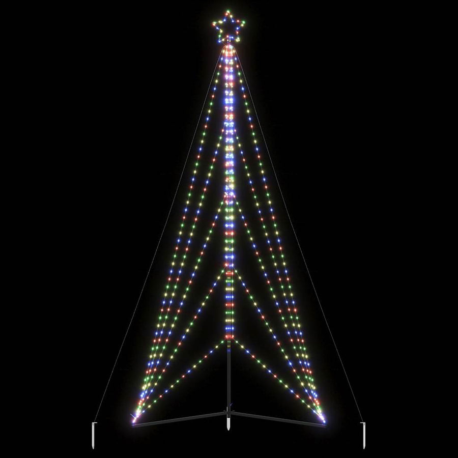 Instalație Brad De Crăciun 615 Led-Uri, Colorat, 404,5 Cm