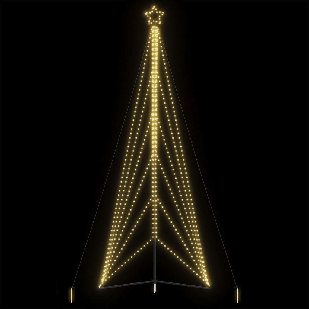 Instalație Brad De Crăciun 615 Led-Uri, Colorat, 404,5 Cm