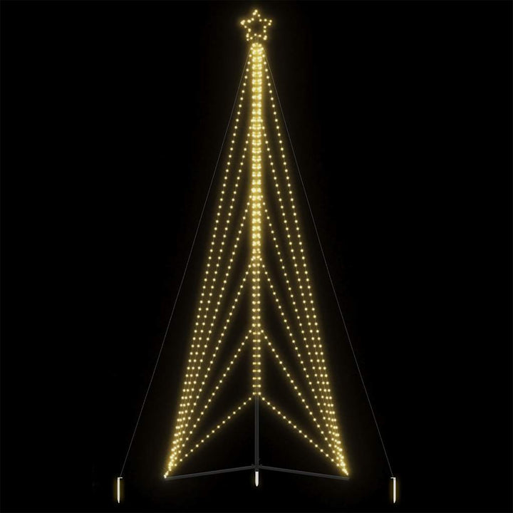Instalație Brad De Crăciun 615 Led-Uri, Colorat, 404,5 Cm