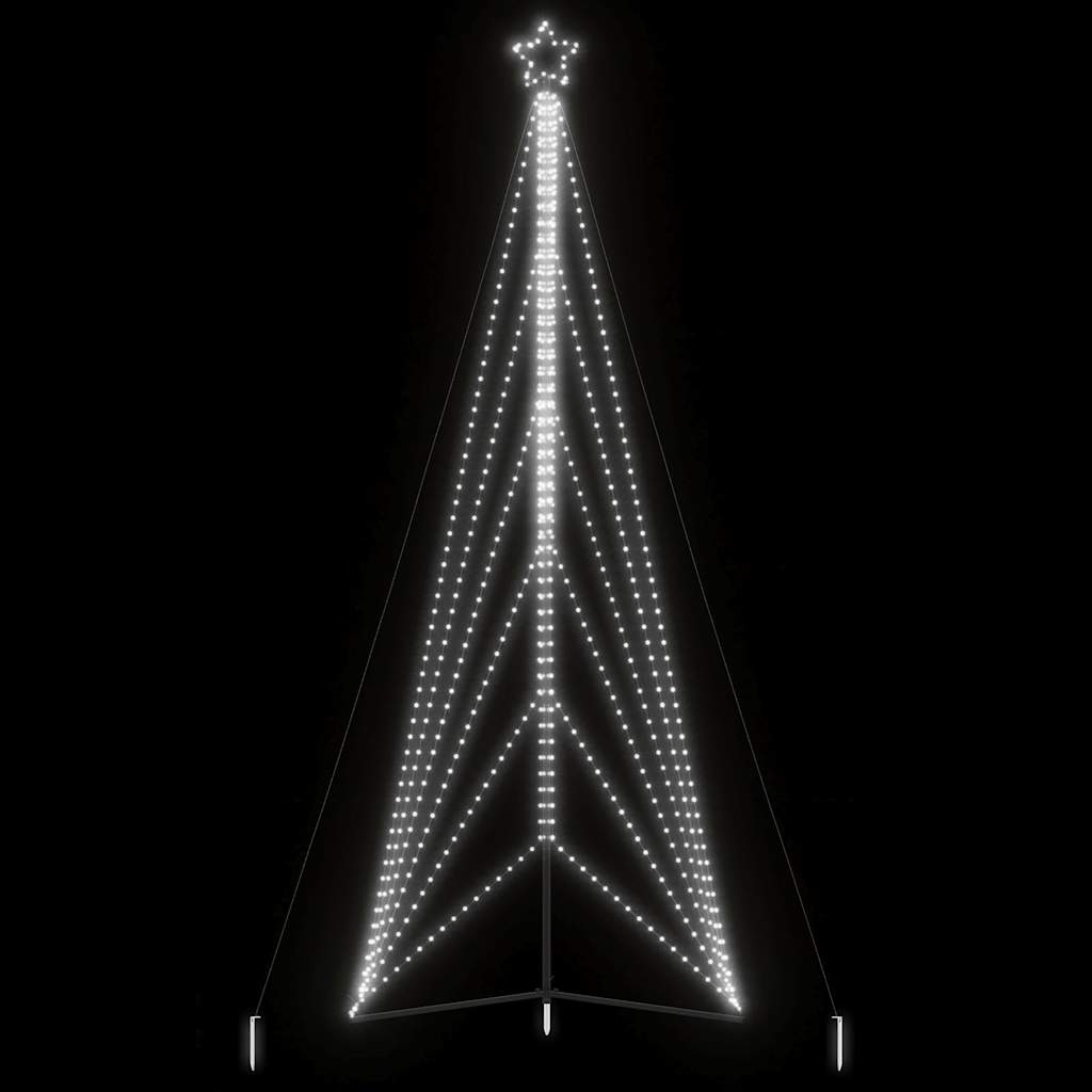 Instalație Brad De Crăciun 615 Led-Uri, Colorat, 404,5 Cm