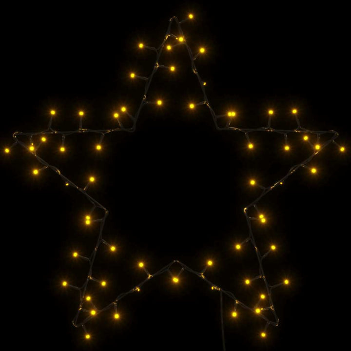 Lumini De Crăciun Siluetă De Ren 80 Led-Uri Alb Cald Negru