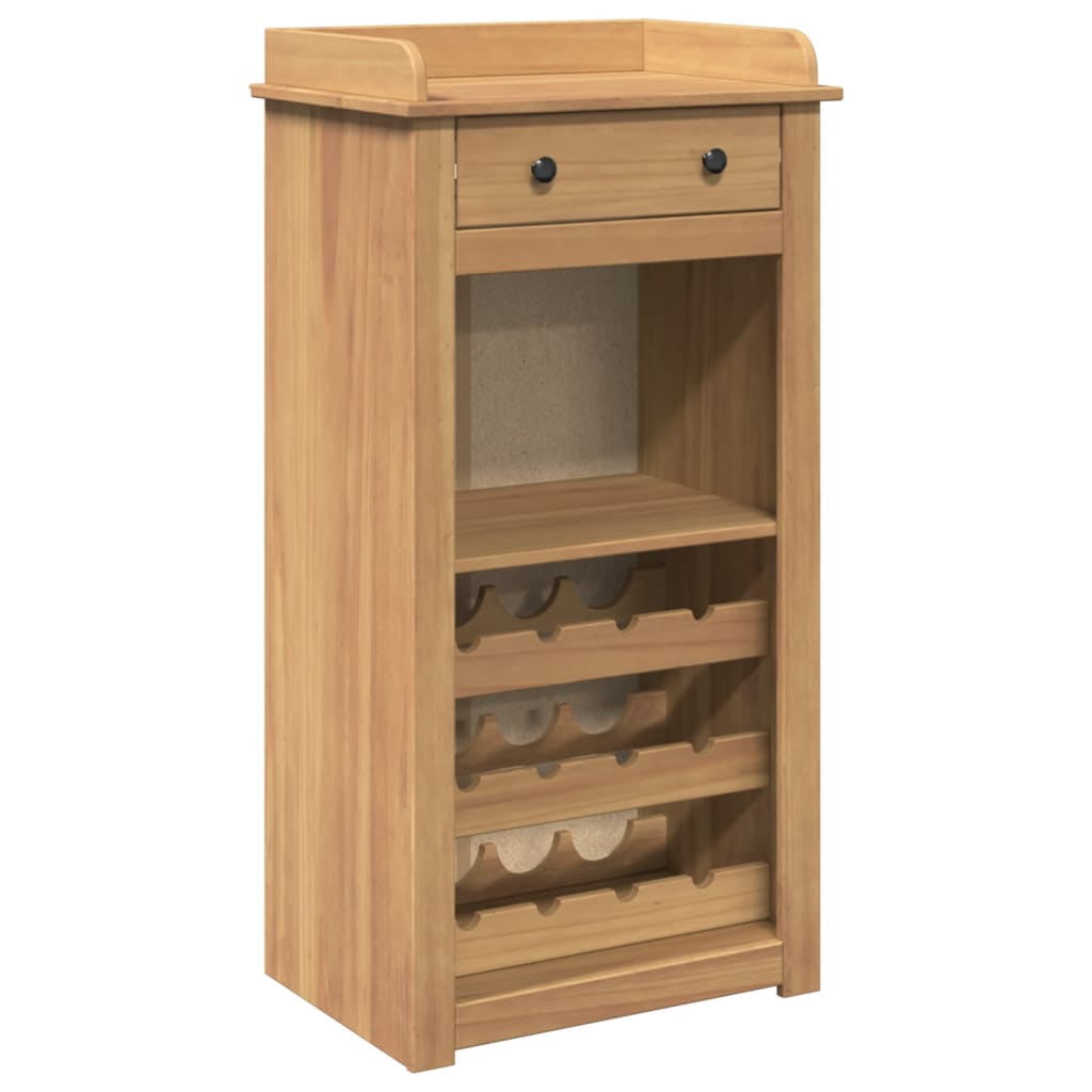 Dulap De Vinuri „Panama”, 57X40X111,5 Cm, Lemn Masiv De Pin